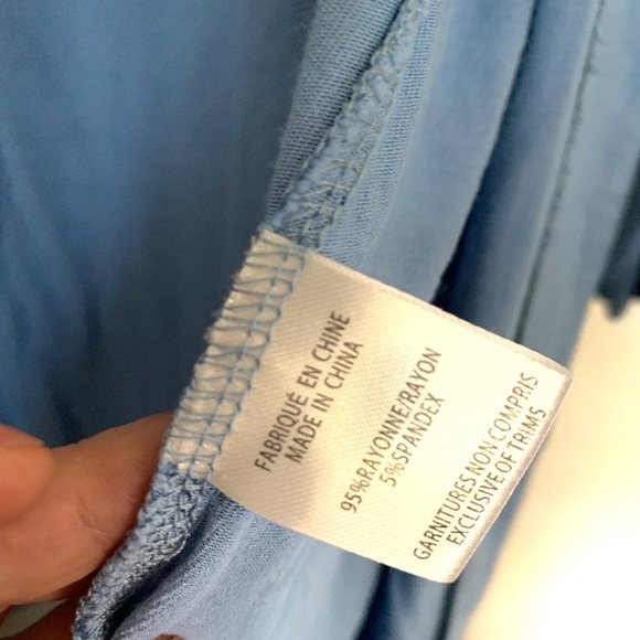 Blue Open Cardigan Shirt Ladies Large Classic Editions - Picture 5 of 8